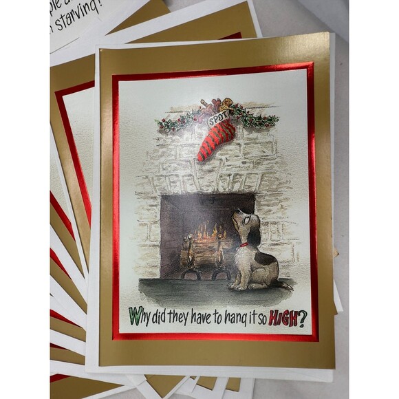 Pet Dog Cat Christmas Card Lot of 45 pc with Envelopes Holiday Greetings - Picture 5 of 9